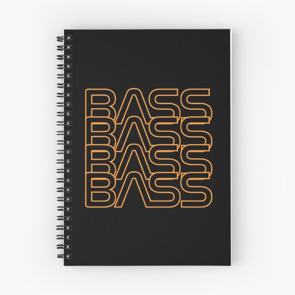 Item preview, Bass Repeated Text Warm Orange designed and sold by nightsworthy.