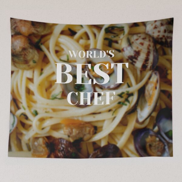Item preview, Worlds Best Chef | Linguini with Clams | Gifts for Chefs designed and sold by NerdyByDesign.