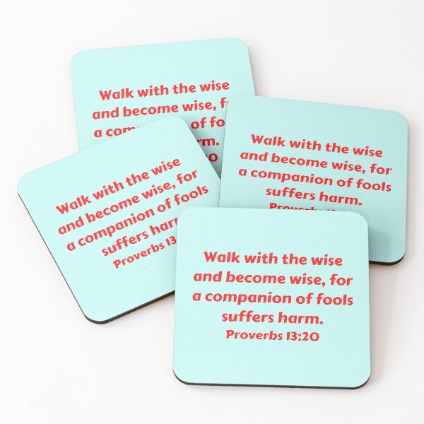 Item preview, Bible Verse Proverbs 13:20 designed and sold by Prayingwarrior.