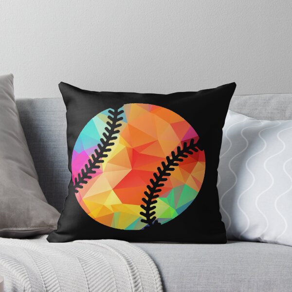 Item preview, Geometric Softball Shape Low Poly Softball Gift designed and sold by freeArt10.