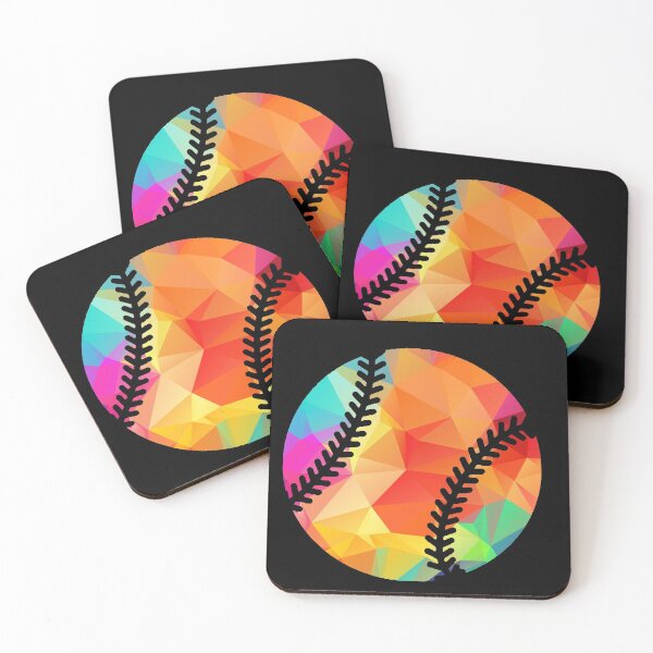 Item preview, Geometric Softball Shape Low Poly Softball Gift designed and sold by freeArt10.