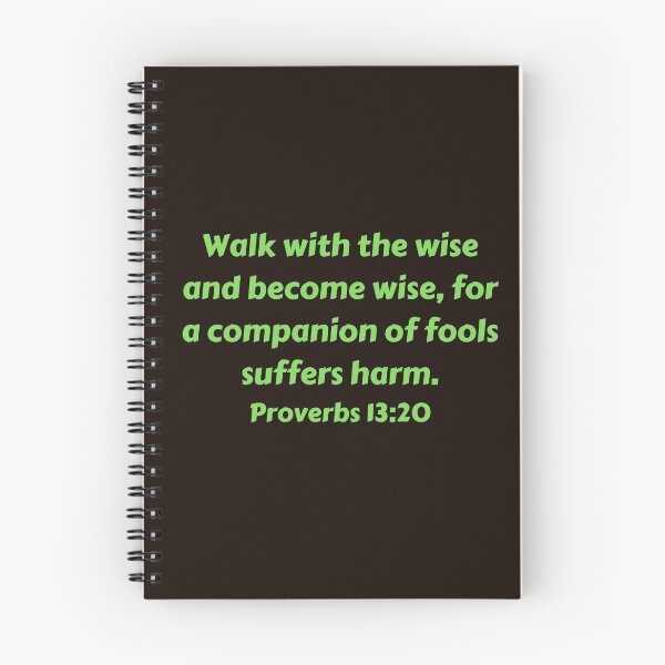 Artikelvorschau, Bible Verse Proverbs 13:20 entworfen und verkauft von Prayingwarrior.