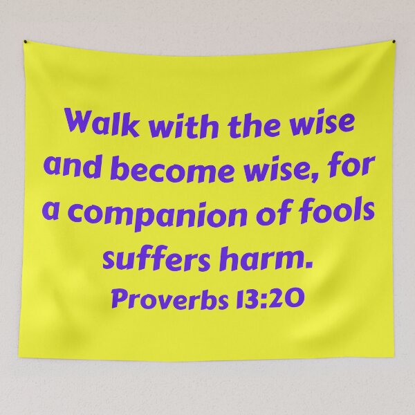 Item preview, Bible Verse Proverbs 13:20 designed and sold by Prayingwarrior.