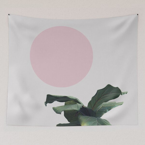 Item preview, 07_Simple plant with pink sun designed and sold by ESCAPZ.