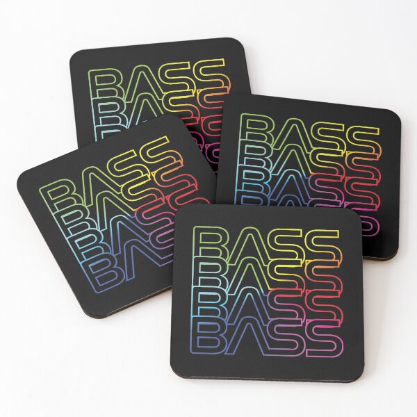 Item preview, Bass Repeated Text Colorful designed and sold by nightsworthy.