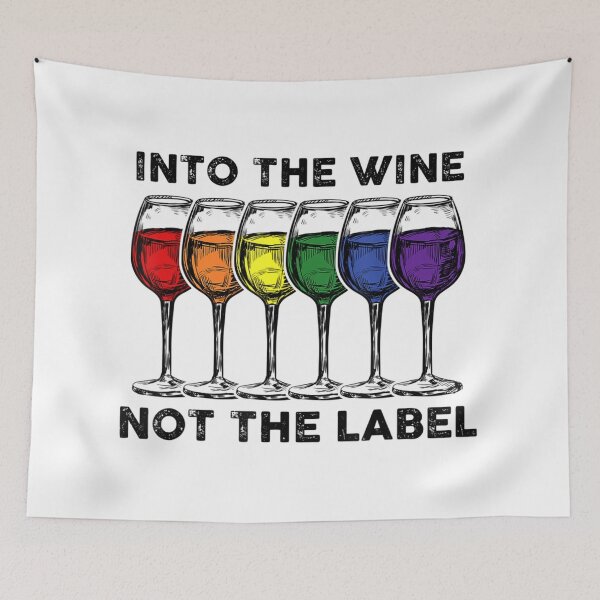 Item preview, Into The Wine Not The Label Bisexual Pride designed and sold by LwltonVoris.