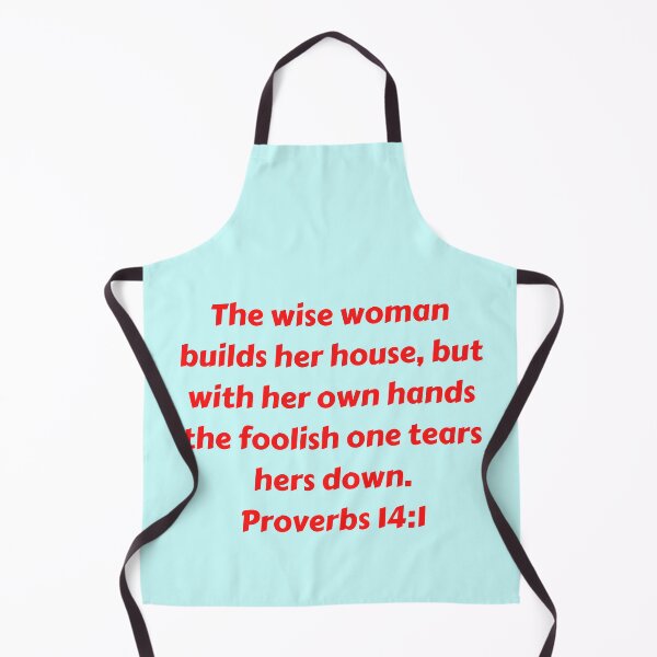 Item preview, Bible Verse Proverbs 14:1 designed and sold by Prayingwarrior.