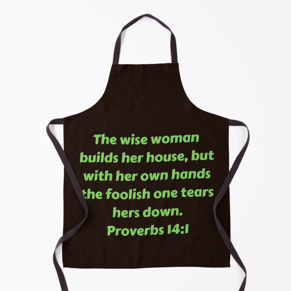 Item preview, Bible Verse Proverbs 14:1 designed and sold by Prayingwarrior.