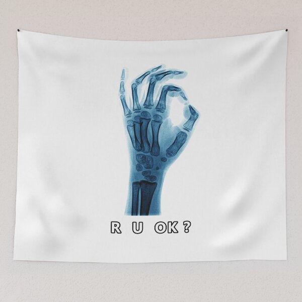 Item preview, R U OK ? Funny Quote Art designed and sold by wonderisland.