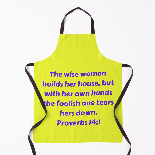 Item preview, Bible Verse Proverbs 14:1 designed and sold by Prayingwarrior.