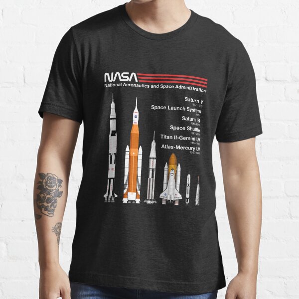 "NASA Rockets Saturn V, SLS, Saturn IB, Space Shuttle, Titan, Atlas