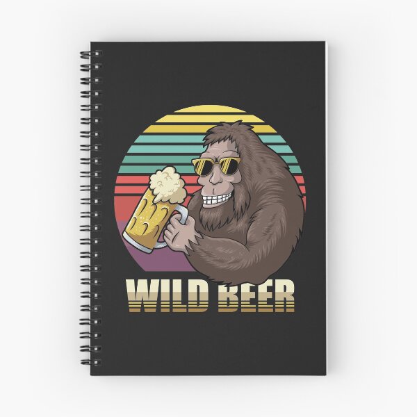 Item preview, Bigfoot Drinking Beer Retro design gift for bigfoot lovers who drink beer designed and sold by BRtisticDesigns.