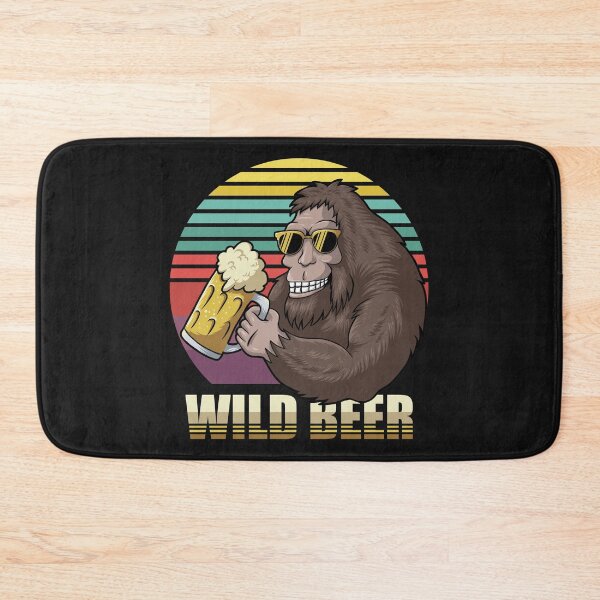 Item preview, Bigfoot Drinking Beer Retro design gift for bigfoot lovers who drink beer designed and sold by BRtisticDesigns.
