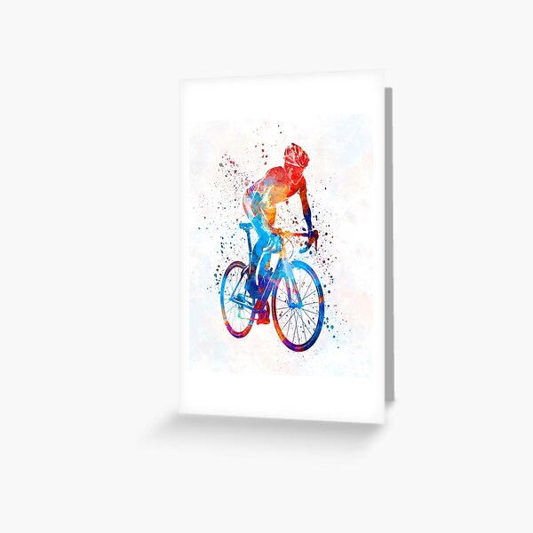Triathlon-Carte de vœux pour un coureur/cycliste de running cartes UK 