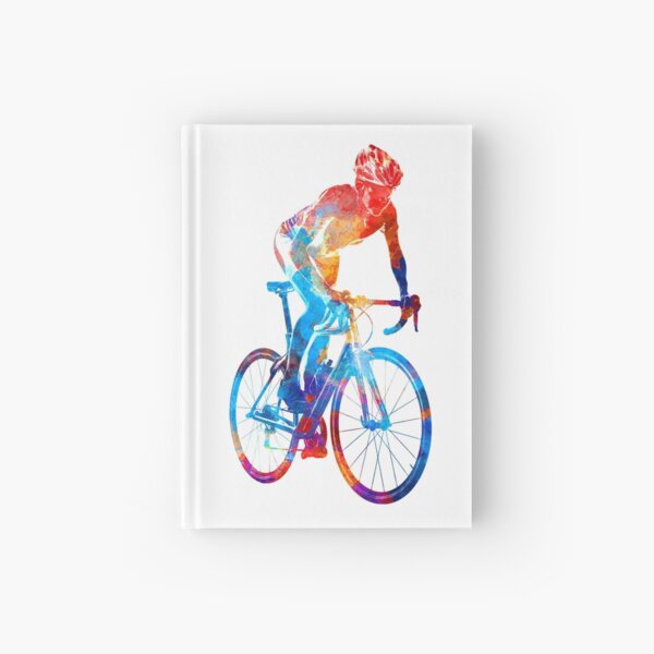 Woman triathlon cycling 06 Hardcover Journal