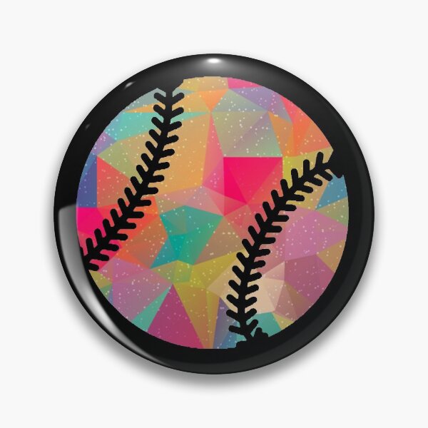 Item preview, Geometric Softball Shape Low Poly Softball Gift designed and sold by freeArt10.