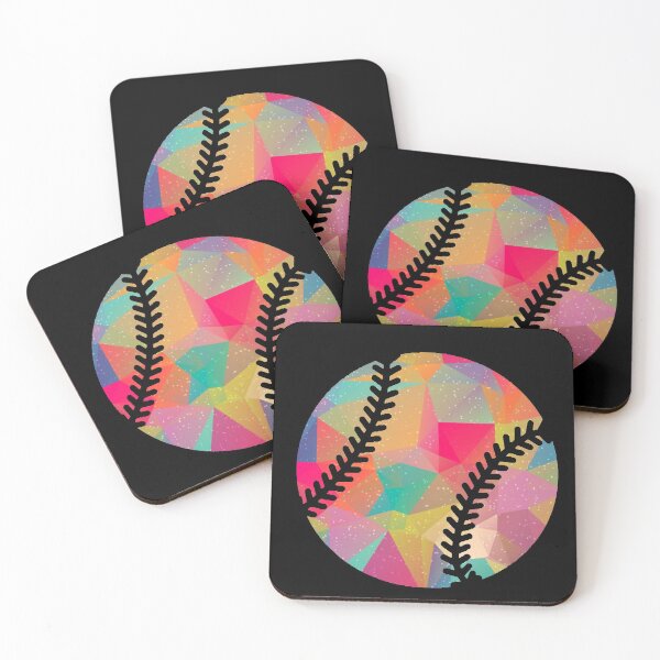 Item preview, Geometric Softball Shape Low Poly Softball Gift designed and sold by freeArt10.