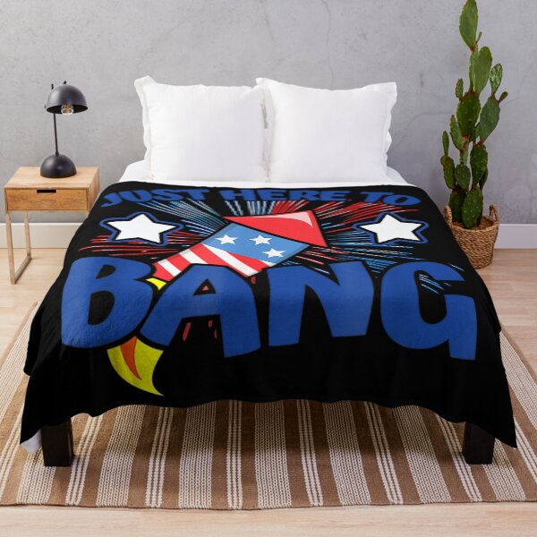 Item preview, Just Here To Bang 4th July American Flag designed and sold by LwltonVoris.