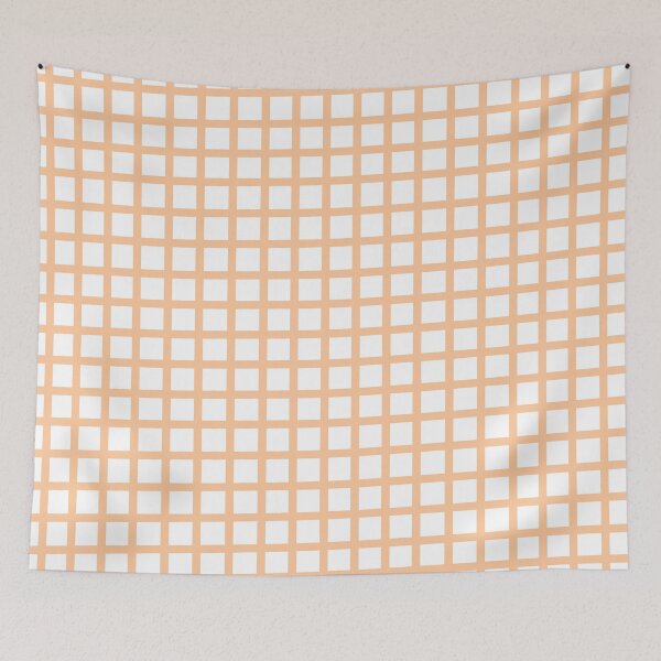 Item preview, comfy orange grid designed and sold by duvet-day.