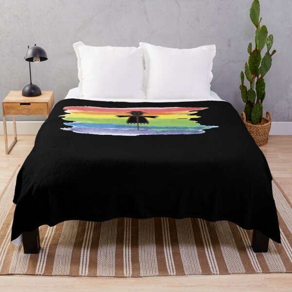 Item preview, Vogelscheuche Regenbogen mit Wasserfarben designed and sold by Spirit-Designs.