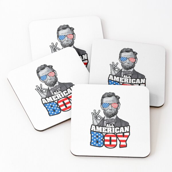 Item preview, Abraham Lincoln 4th Of July Funny OK All American Boy USA designed and sold by GrandeDuc.