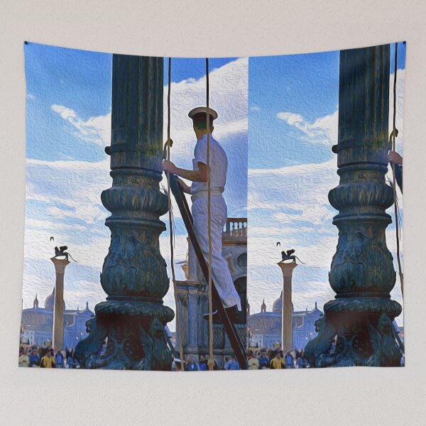 Item preview, Venezia Navy Marine hoist a flag - OnOIL designed and sold by Art-Frankenberg.