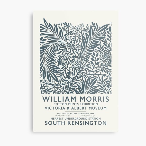 Grey Reaf Metal Print