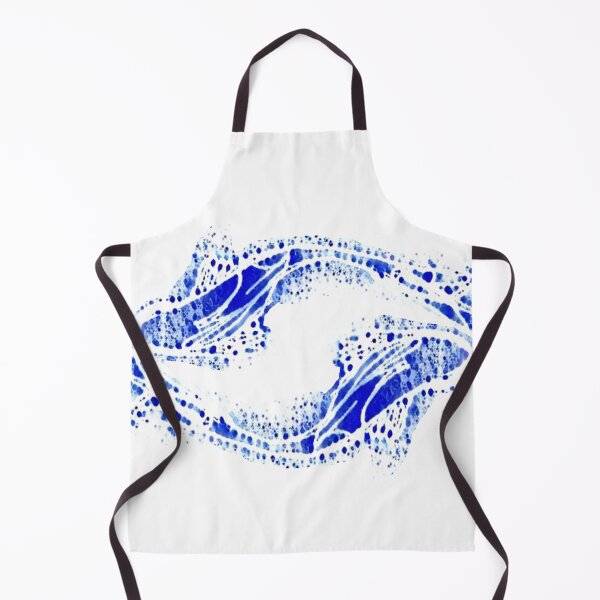 Item preview, fish, blue on white, zodiac constellation, monochrome, minimalism, designed and sold by Maria Mihailova.
