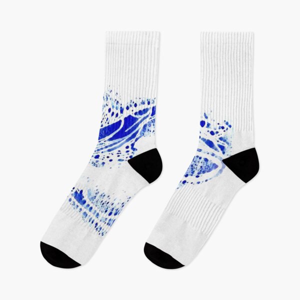 Item preview, fish, blue on white, zodiac constellation, monochrome, minimalism, designed and sold by Maria Mihailova.