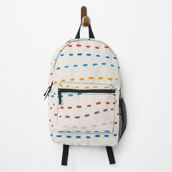 Item preview, Colorful Pastel Dashes - Rainbow Pencil Lines in Light Background designed and sold by teeworthy.