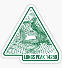 Longs Peak Topo Updated Sticker