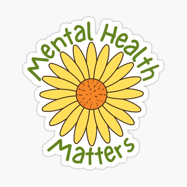 Item preview, Mental Health Matters Flower designed and sold by meicha.