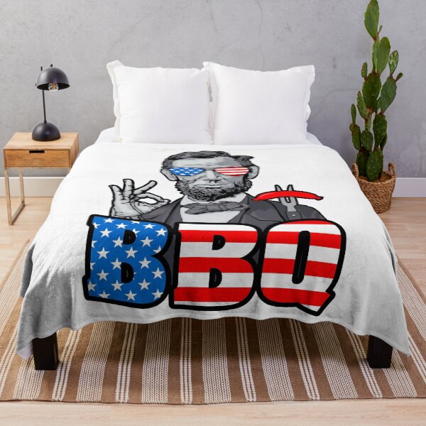 Item preview, Abraham Lincoln 4th Of July Funny OK BBQ Cook American Flag designed and sold by GrandeDuc.
