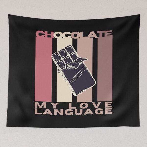 Item preview, Retro Chocolate is my Love Language designed and sold by CaitU.