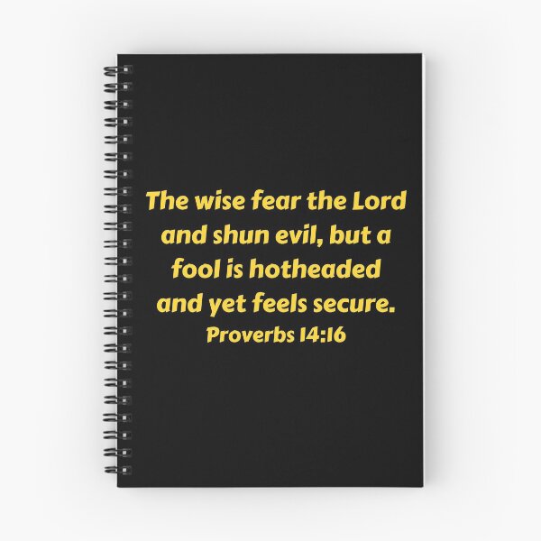 Item preview, Bible Verse Proverbs 14:16 designed and sold by Prayingwarrior.