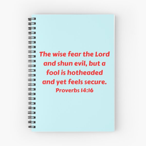 Item preview, Bible Verse Proverbs 14:16 designed and sold by Prayingwarrior.
