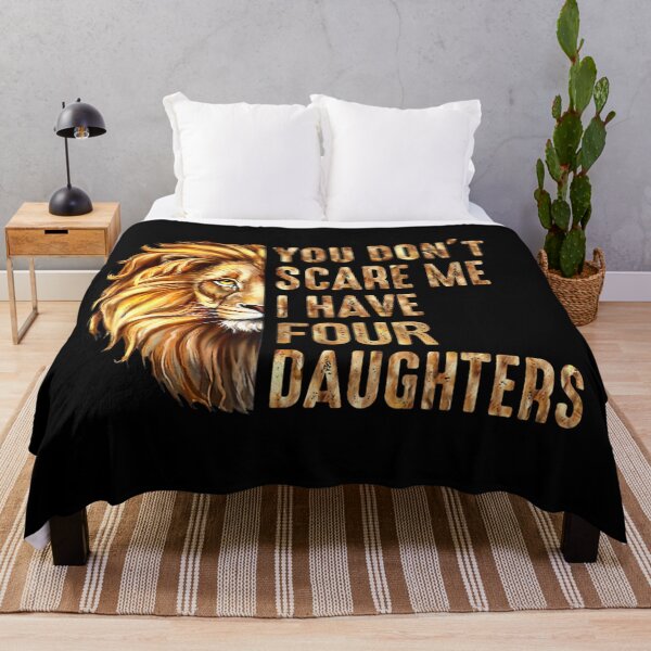 Item preview, Lion Dad Dont Scare Me I Have 4 Daughters designed and sold by LwltonVoris.