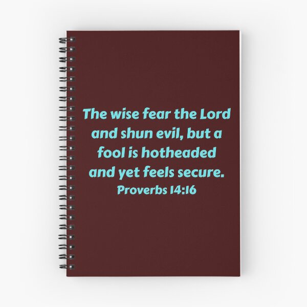 Item preview, Bible Verse Proverbs 14:16 designed and sold by Prayingwarrior.