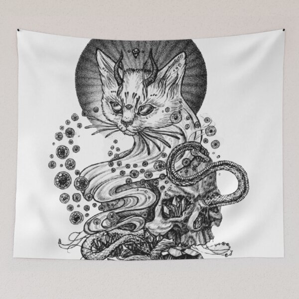 Item preview, cat tattoo designed and sold by vikcot.