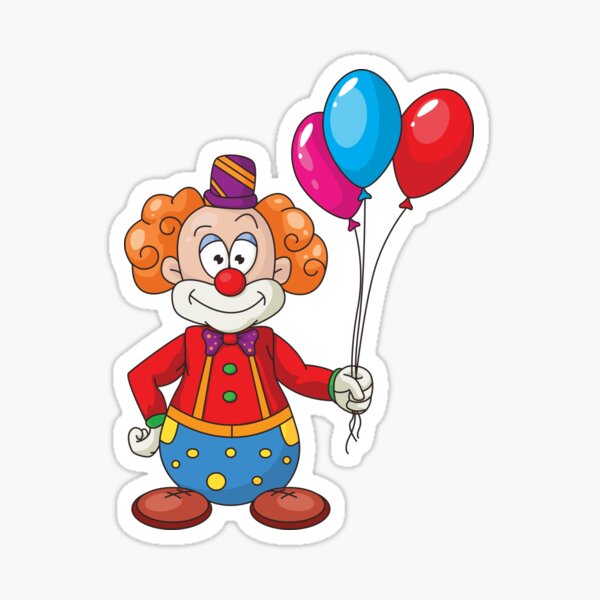 Clown School Stickers Redbubble - clown ritual roblox