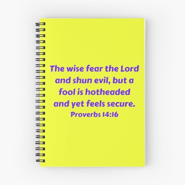 Item preview, Bible Verse Proverbs 14:16 designed and sold by Prayingwarrior.