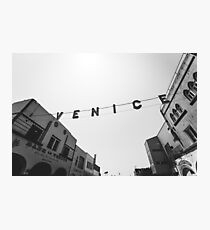 Vintage Venedig Zeichen Fotodruck