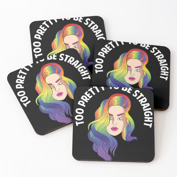 Item preview, To pretty to be straight  LGBT equality Rainbow Lesbian  designed and sold by Rzelemenz.