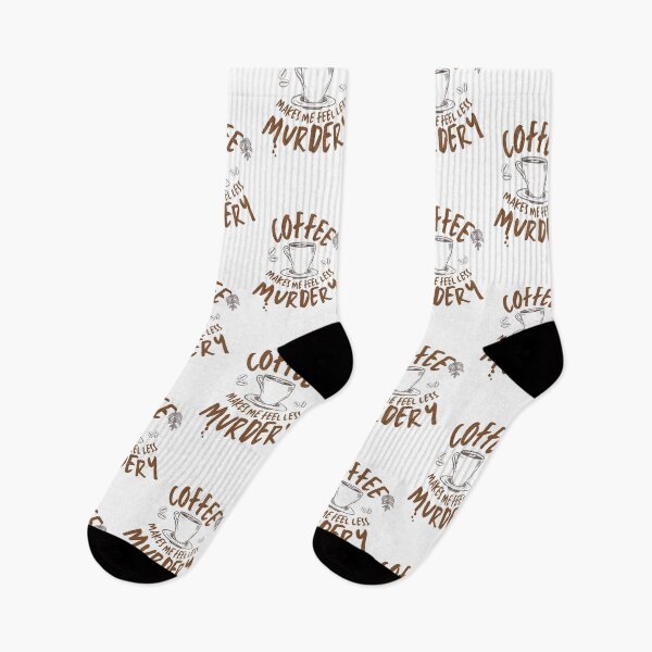 Item preview, Coffee Makes Me Less Murdery Funny Coffee Quote designed and sold by Amovar.