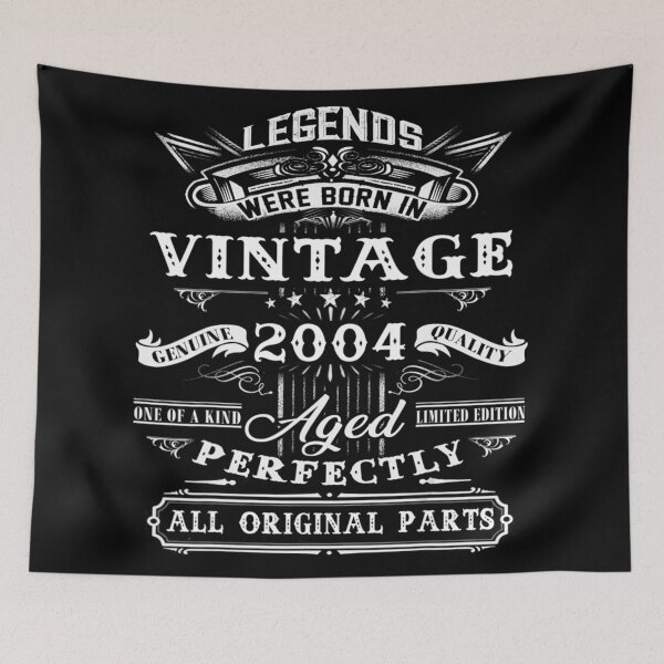 Item preview, 17th Birthday Vintage Tee For Legends Born In 2004 designed and sold by LwltonVoris.