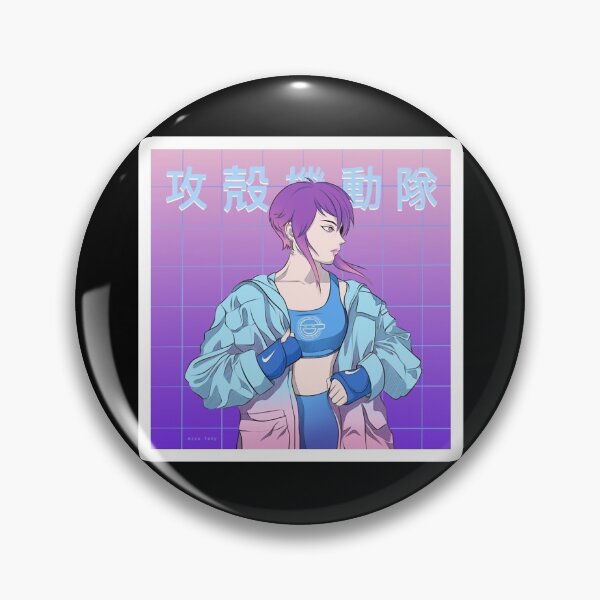 Item preview, stand alone complex Ghost anime characters in the shell design classic designed and sold by LongLisa.