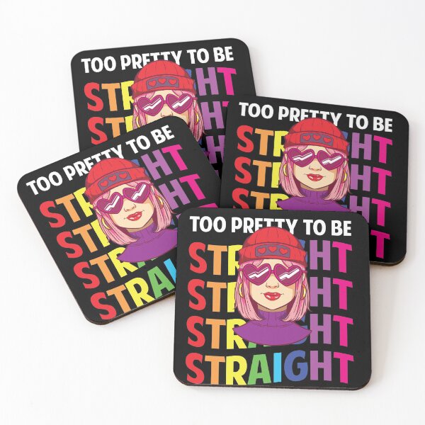 Item preview, To pretty to be straight  LGBT equality Rainbow Lesbian  designed and sold by Rzelemenz.