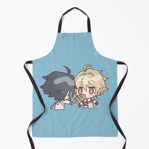 Item preview, Genshin Impact Chibi Xiao and Aether  designed and sold by NewEraMutant.