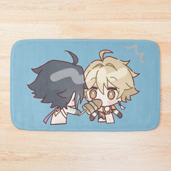 Item preview, Genshin Impact Chibi Xiao and Aether  designed and sold by NewEraMutant.