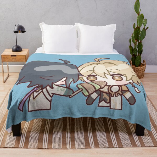 Item preview, Genshin Impact Chibi Xiao and Aether  designed and sold by NewEraMutant.